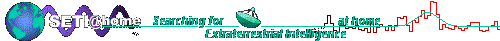 Homepage des SETI@home Projektes (e)
